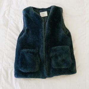 Zara kids youth 9-10 years black fuzzy fest
